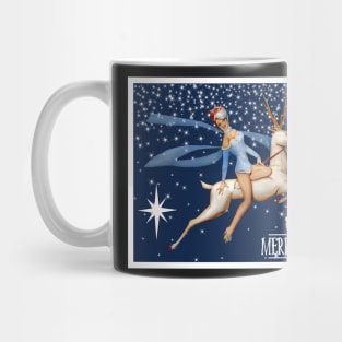 Starry Night Reindeer Pin Up Mug